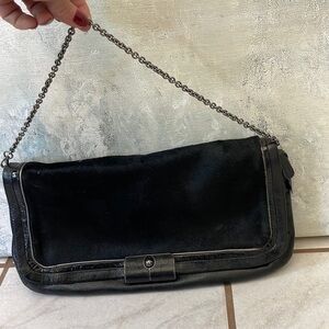 Vintage COACH Black Cowhide Leather Bag